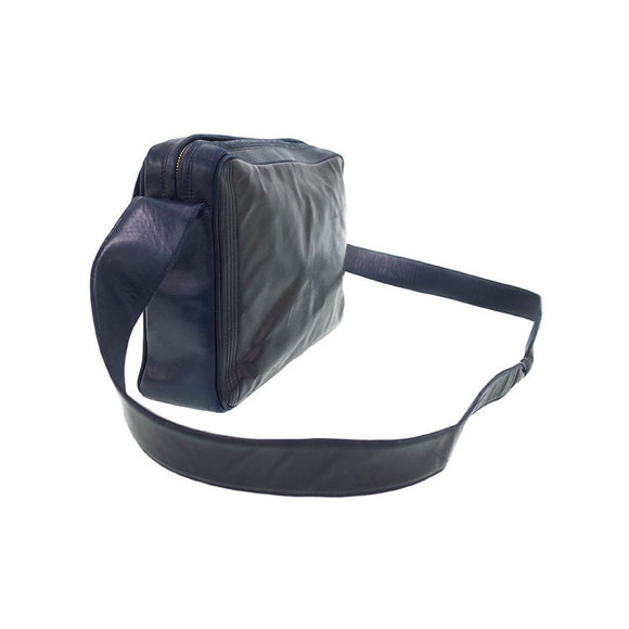 Chanel Coco Mark Shoulder Bag Black x Navy - Picture 2 of 8